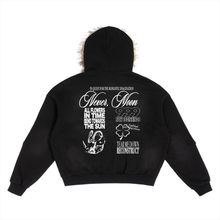 Load image into Gallery viewer, Stardust Detachable Fur Zip Up
